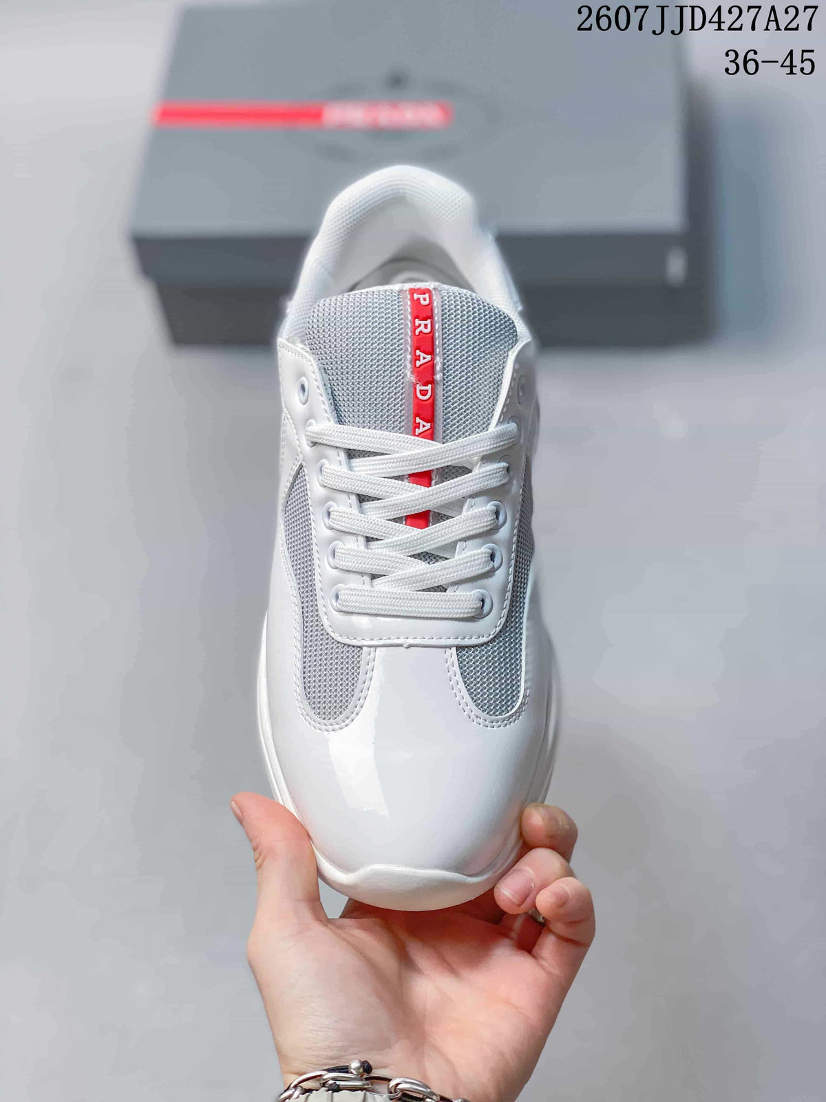 Prada America's Cup White Low-Top Sneakers 2607JJD427A27