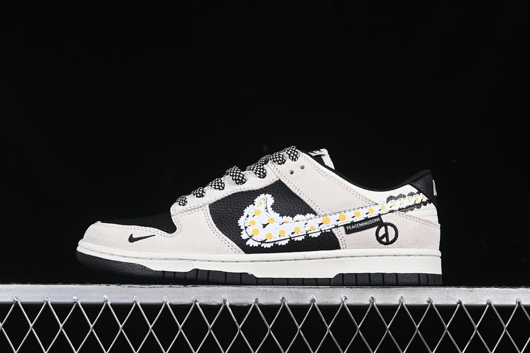 Nike SB Dunk Low Daisy Swoosh Black White DJ2024-073