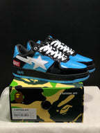 BAPE STA Low-Top Sneakers Black Blue White