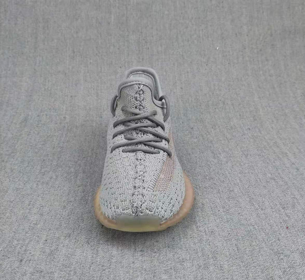 Yeezy 350 V2 Kids Sneakers Grey and Coral