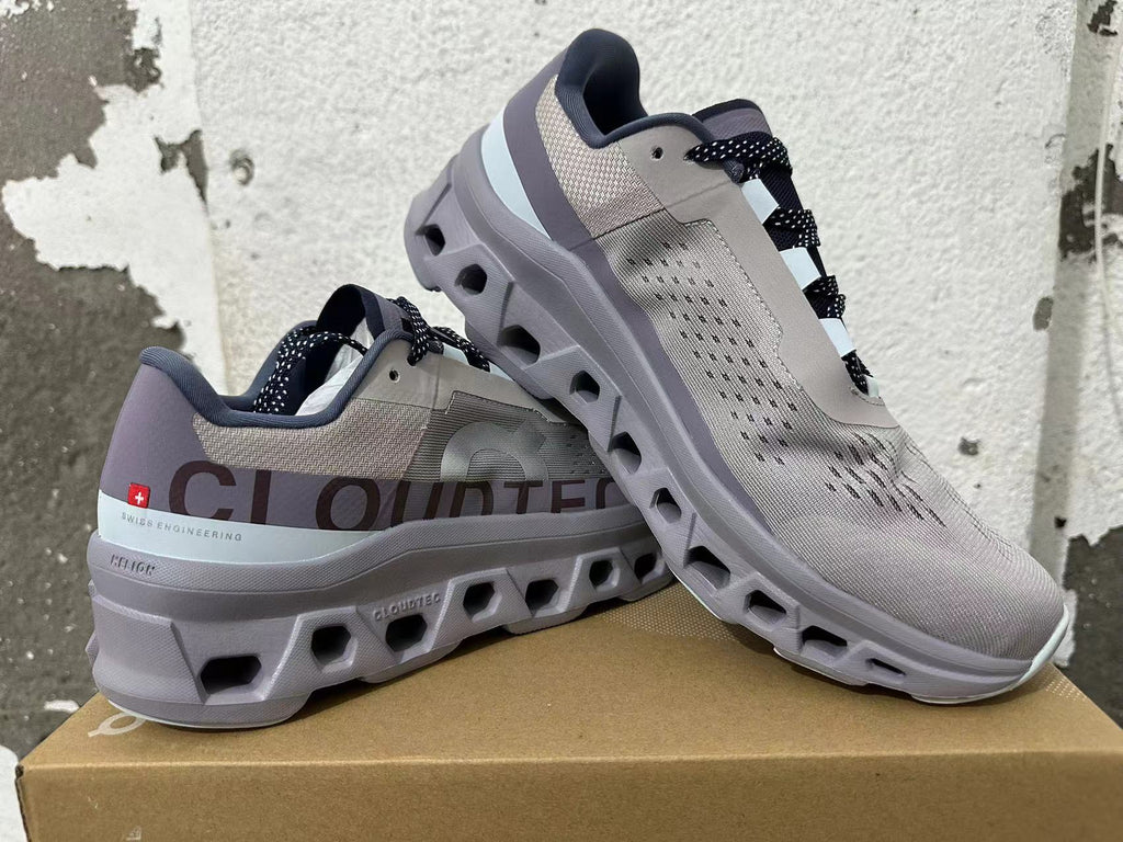 On CloudTec Running Shoes in Silver Gray and Purple