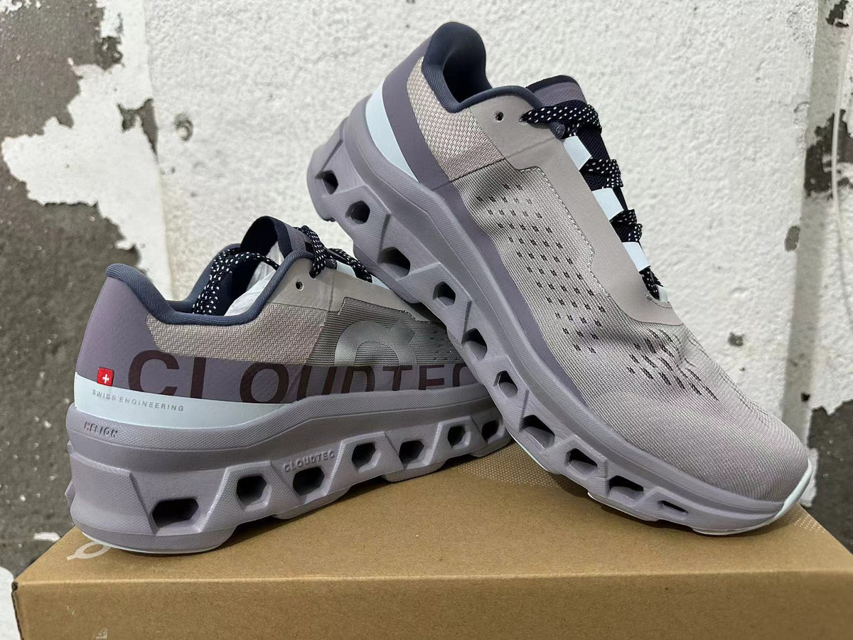 On CloudTec Running Shoes in Silver Gray and Purple