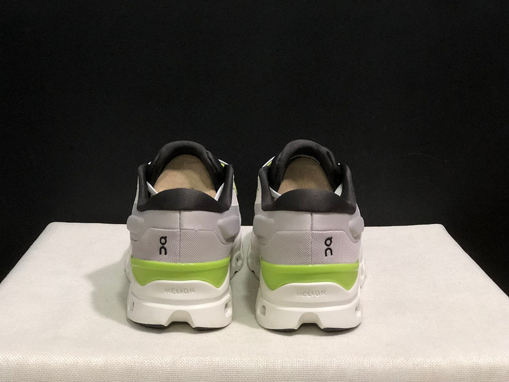 On Cloudstratus 3 Running Shoes, White Grey Green