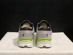 On Cloudstratus 3 Running Shoes, White Grey Green