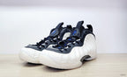 Nike Air Foamposite One High-Top Sneakers in Black, White and Blue