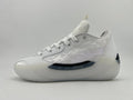 White Lace-Up Sneakers with Sculpted Sole