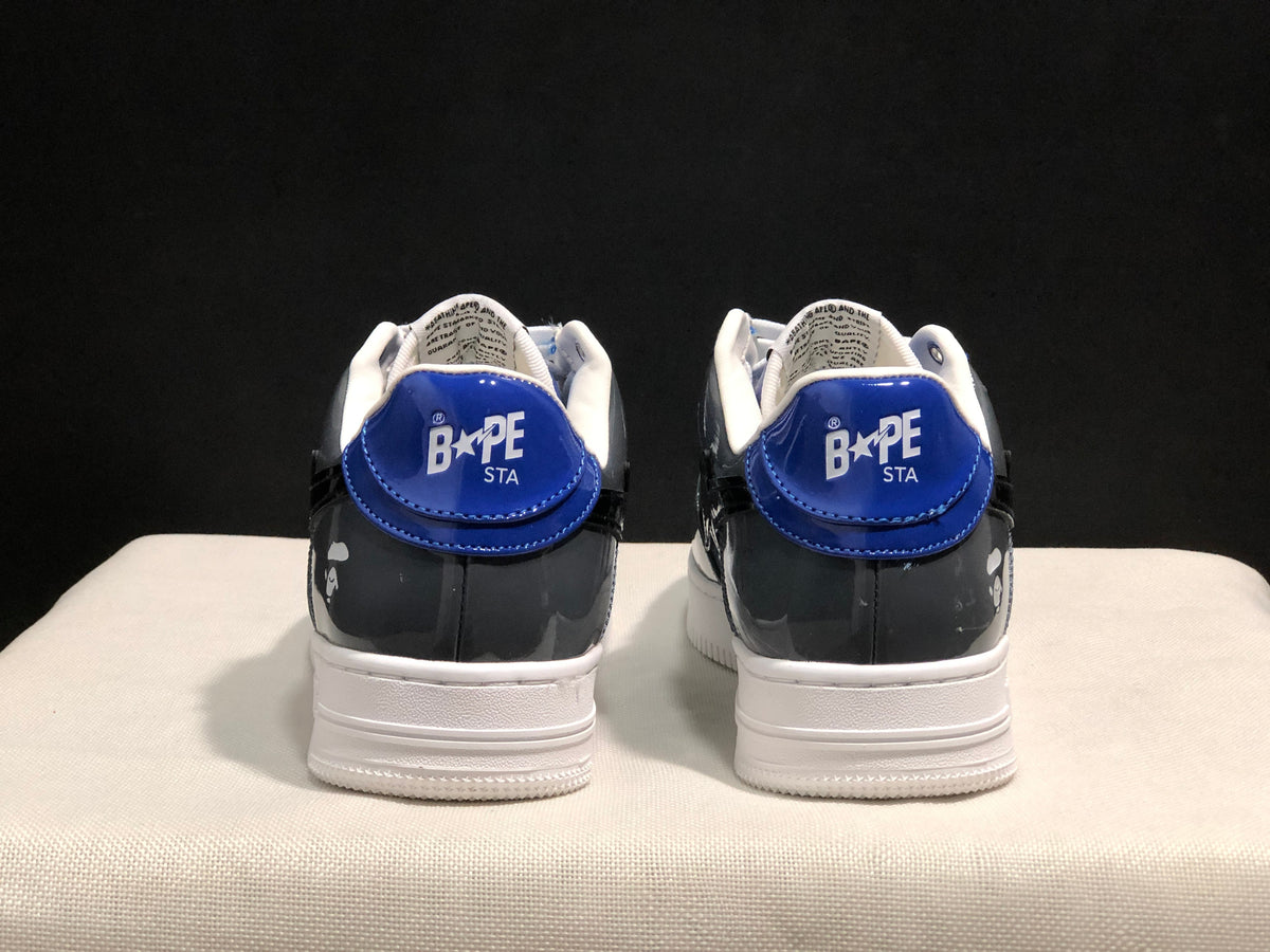 Bape Sta Low Sneakers Blue Gray