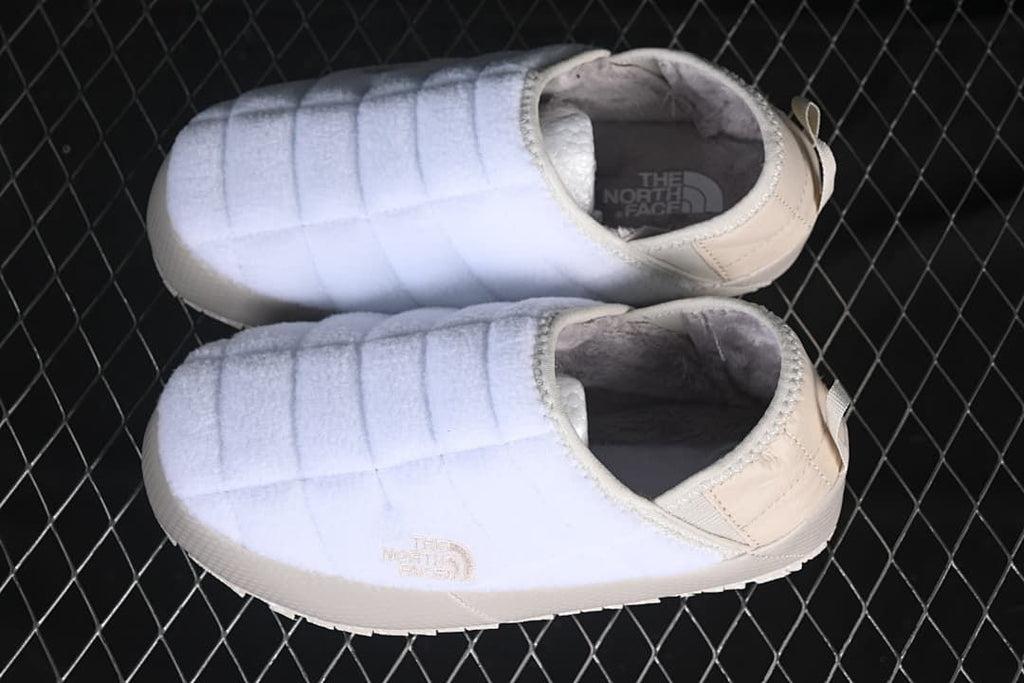 The North Face Thermoball Traction Mule in Beige and White