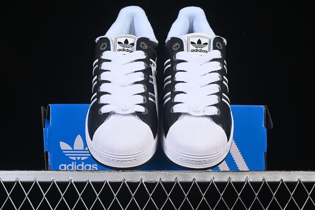 Adidas Superstar II JQ0314 Black and White Sneakers