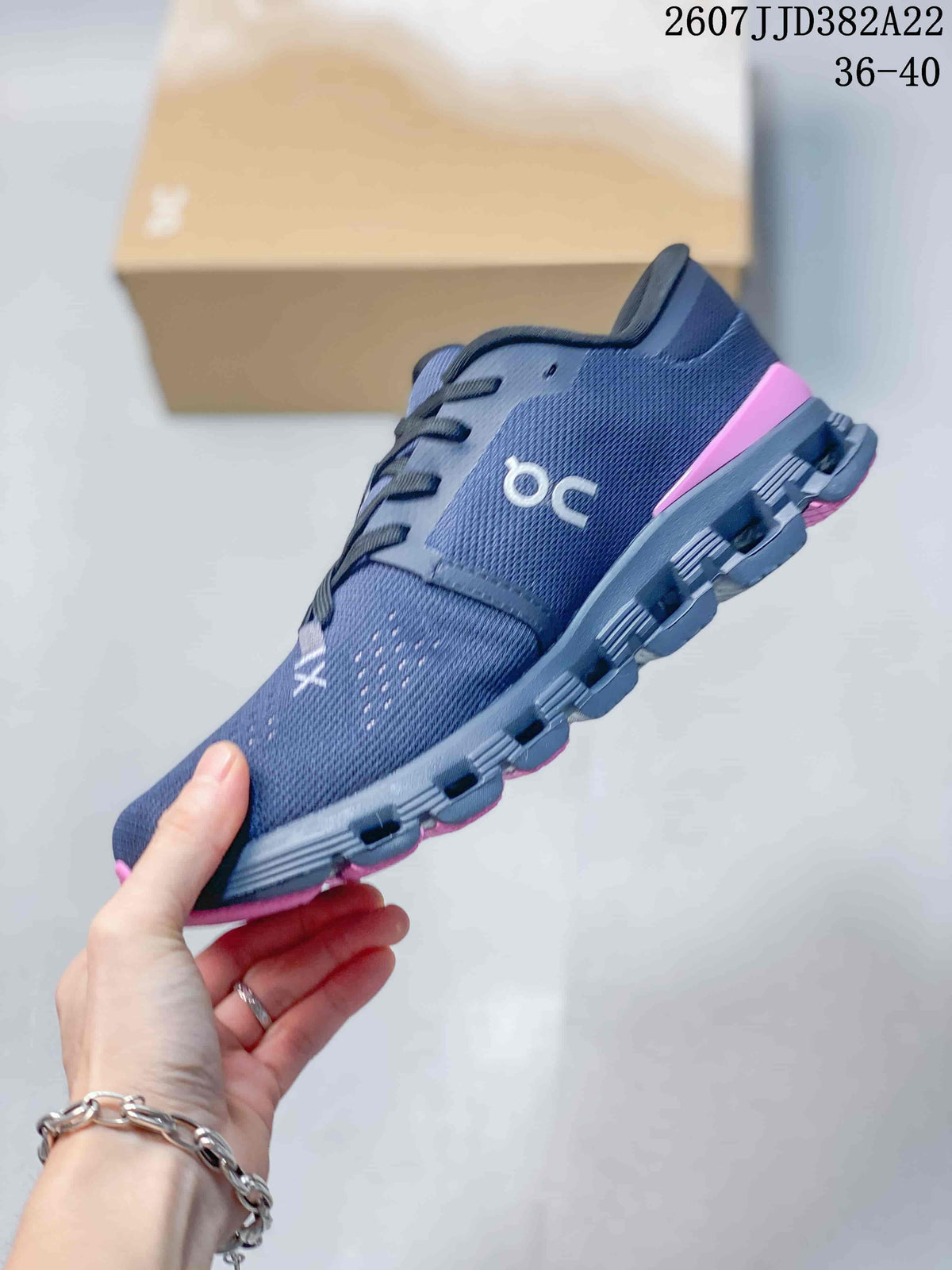 On Cloud X 4 Sneakers Navy Pink 2607JJD382A22