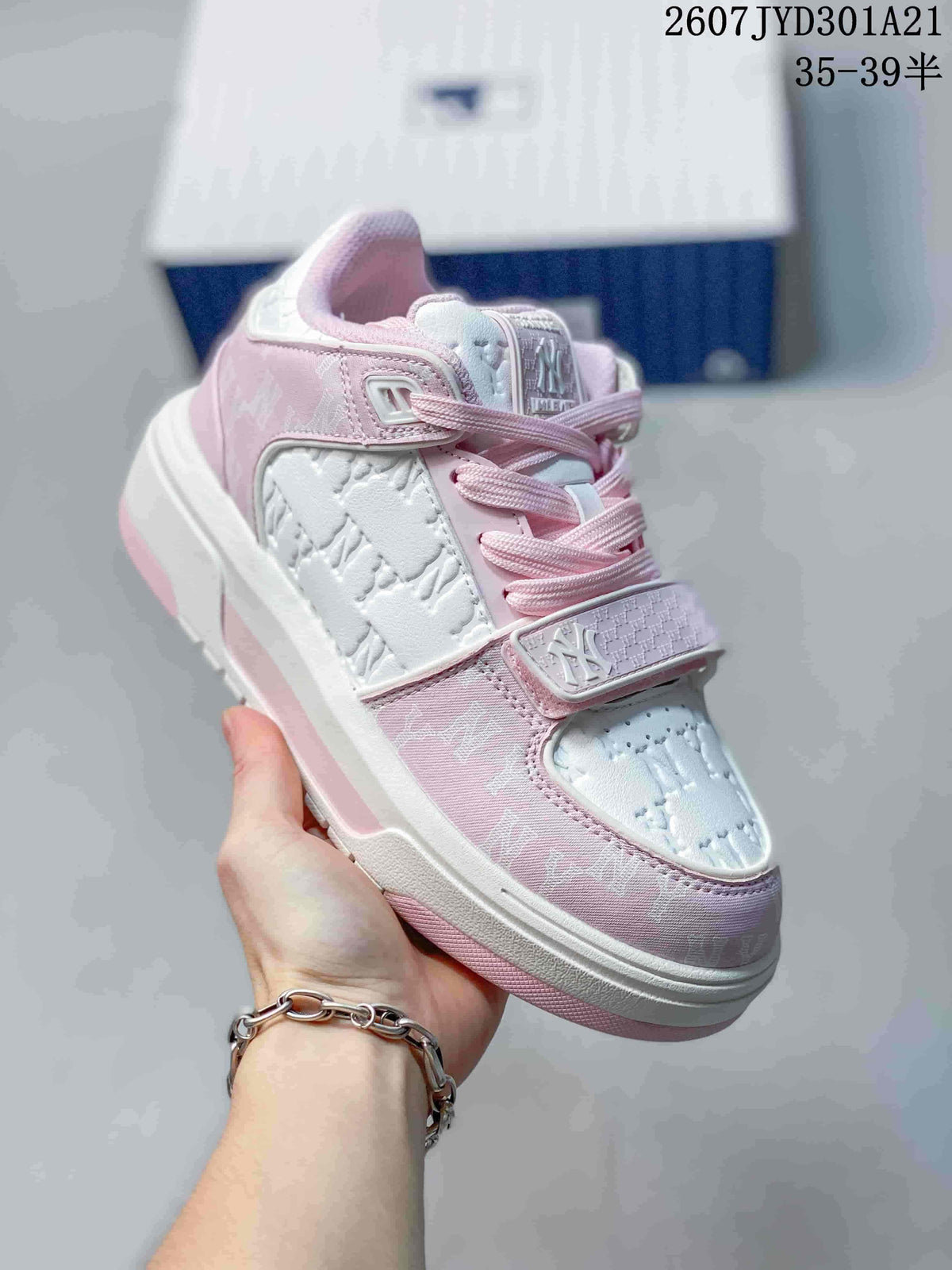 MLB New York Yankees Pink White High-Top Sneakers 2607JYD301A21