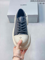 SMFK Future Ripple Platform Low-Top Sneakers, Black and Ivory