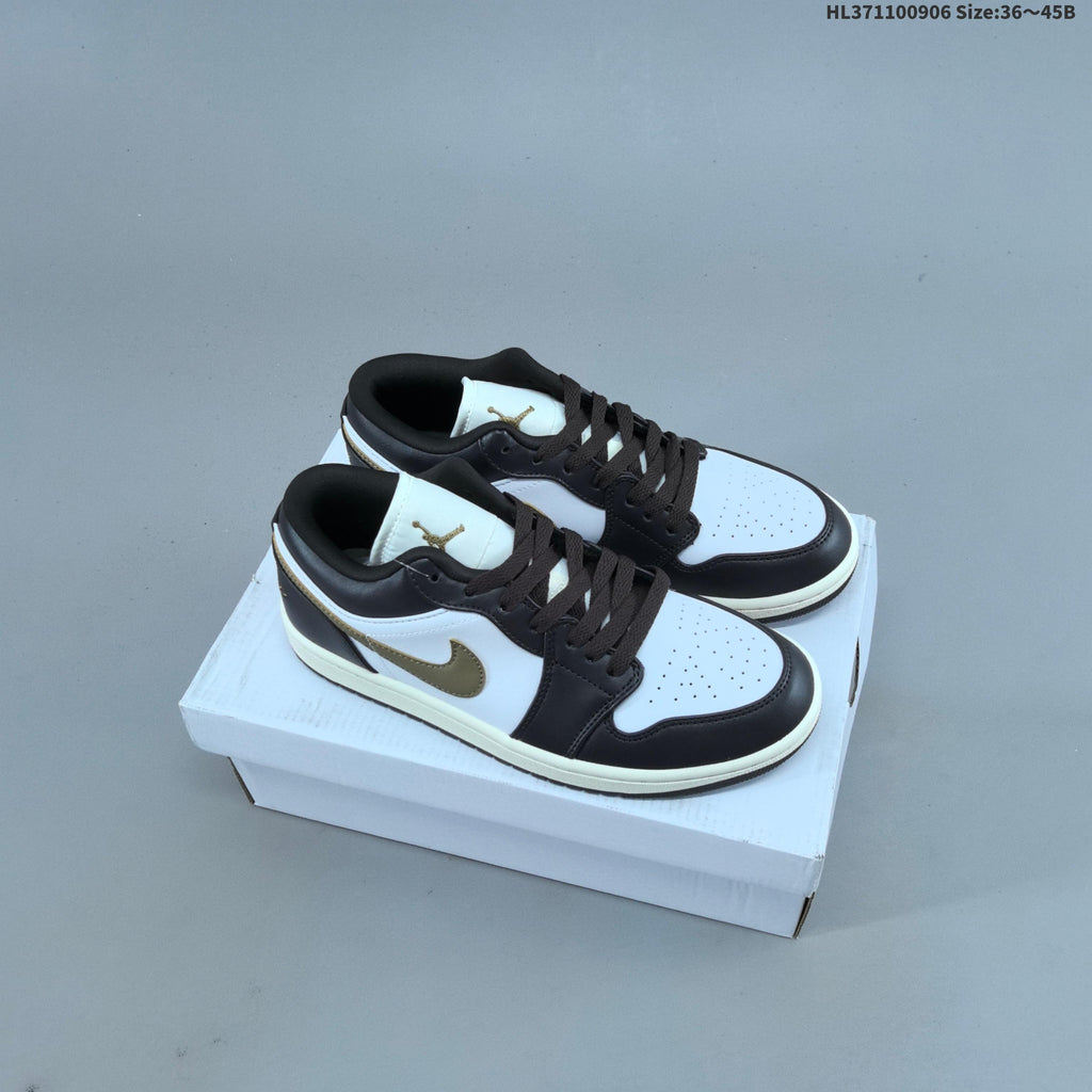 Jordan 1 Low OG Sneakers, White Multi-Color, 553558-146