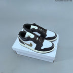 Jordan 1 Low OG Sneakers, White Multi-Color, 553558-146