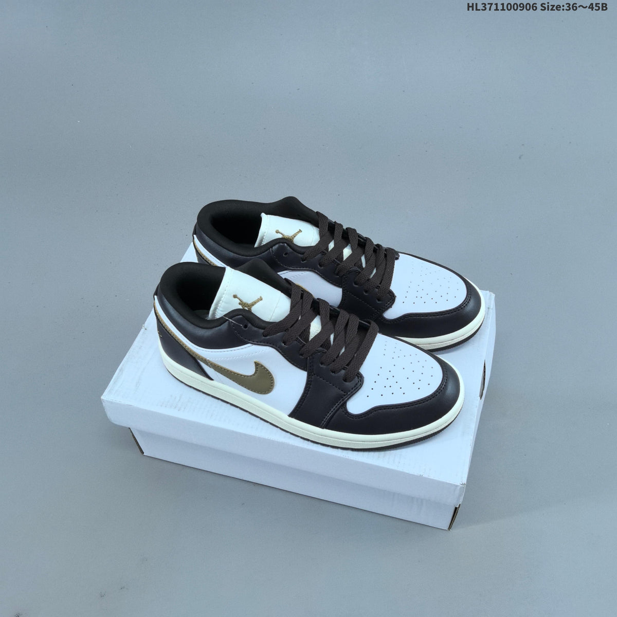 Jordan 1 Low OG Sneakers, White Multi-Color, 553558-146