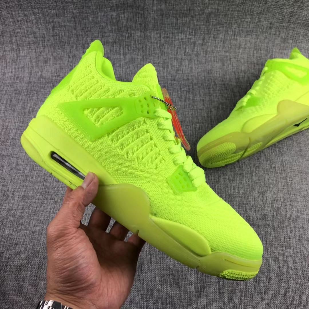 Jordan Air Jordan 4 Woven Sneakers Fluorescent Green