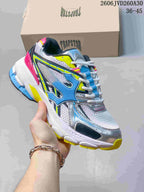 Trapstar Trispeed 3000 Retro Chunky Sneakers Silver Blue