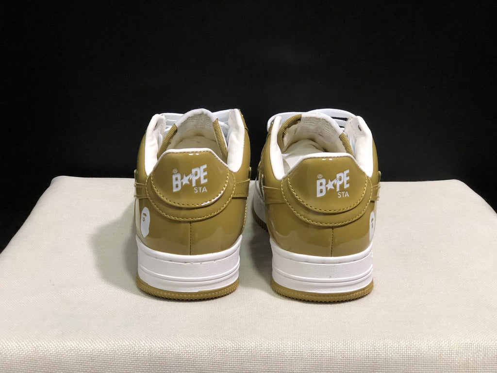 BAPE STA Low-Top Sneakers Olive White