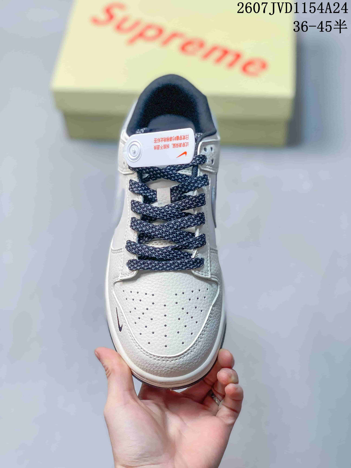 Nike SB Dunk Low Supreme White Light Blue Sneakers
