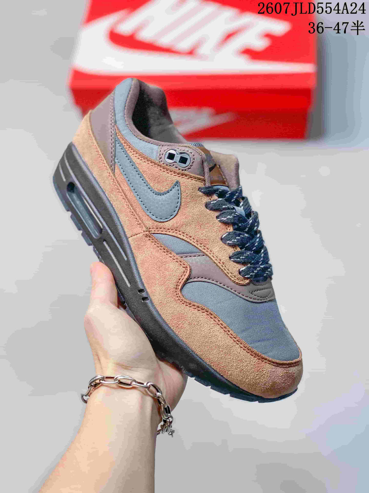 Nike Air Max 1 Brown Grey Sneakers 2607JLD554A24