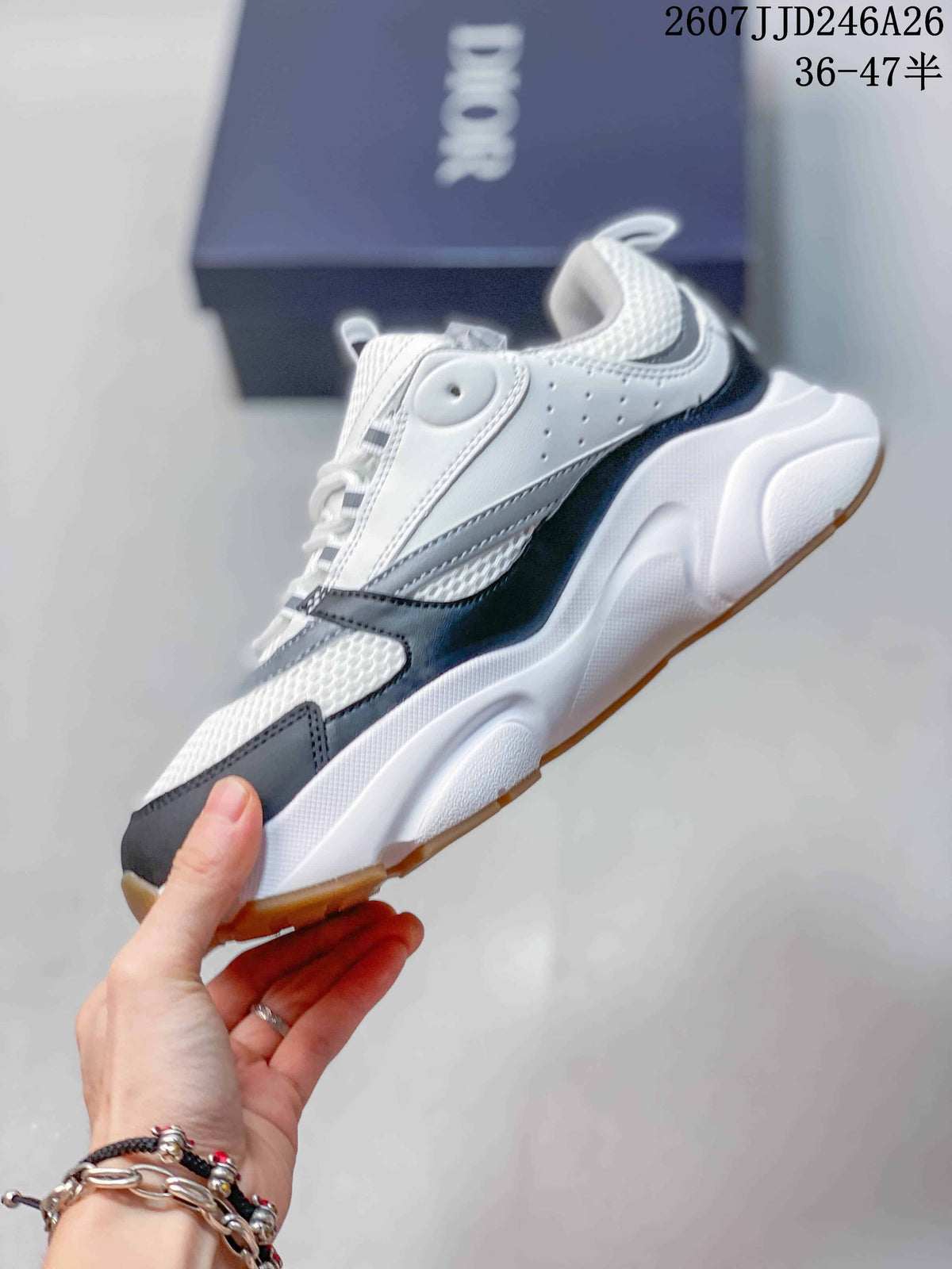 Dior JJD246A26 Low-Top Sneakers White Black Gray
