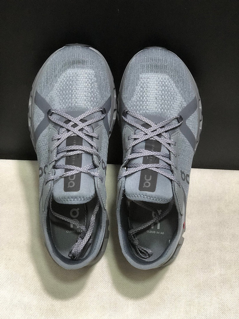 On Cloud X 4 AD Sneakers in Gray and Black