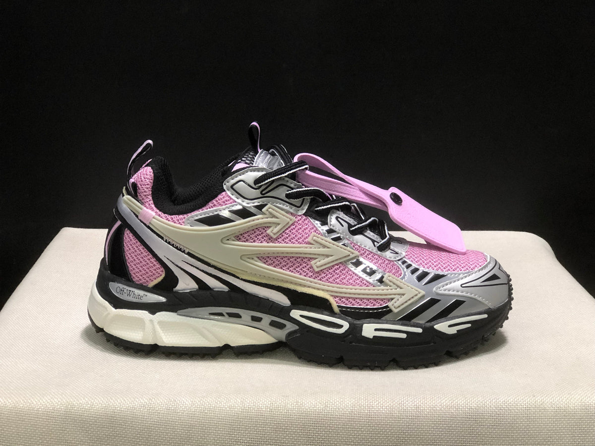 OFF-WHITE Be Right Back Sneakers Pink Black White