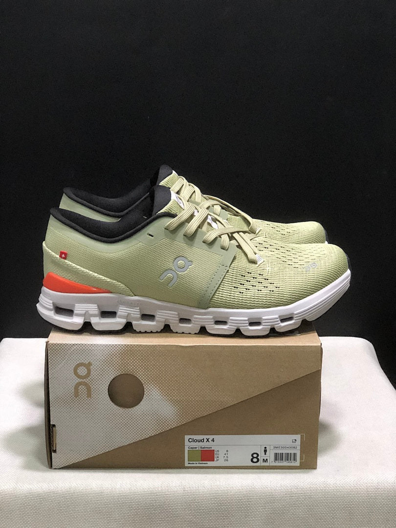 On Cloud X 4 Sneakers in Sage Green