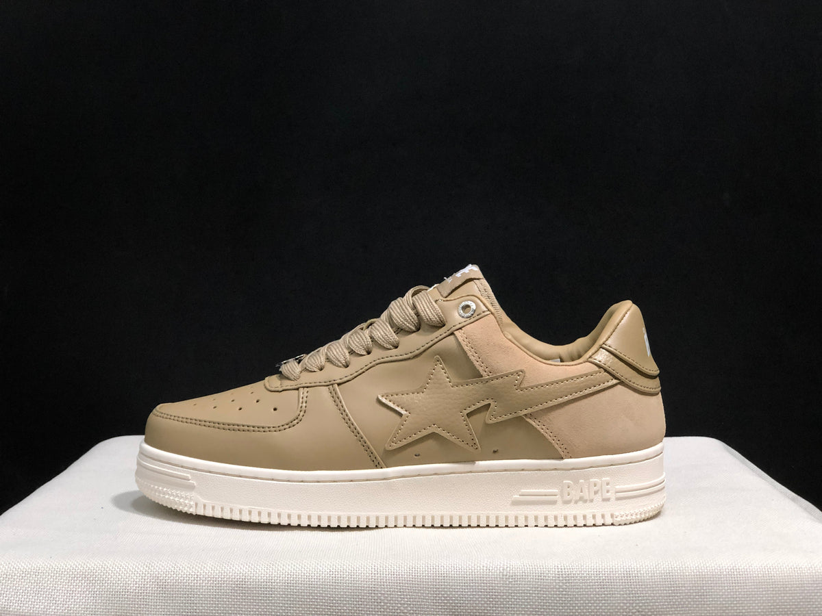 BAPE STA Low-Top Sneakers Beige with White Sole