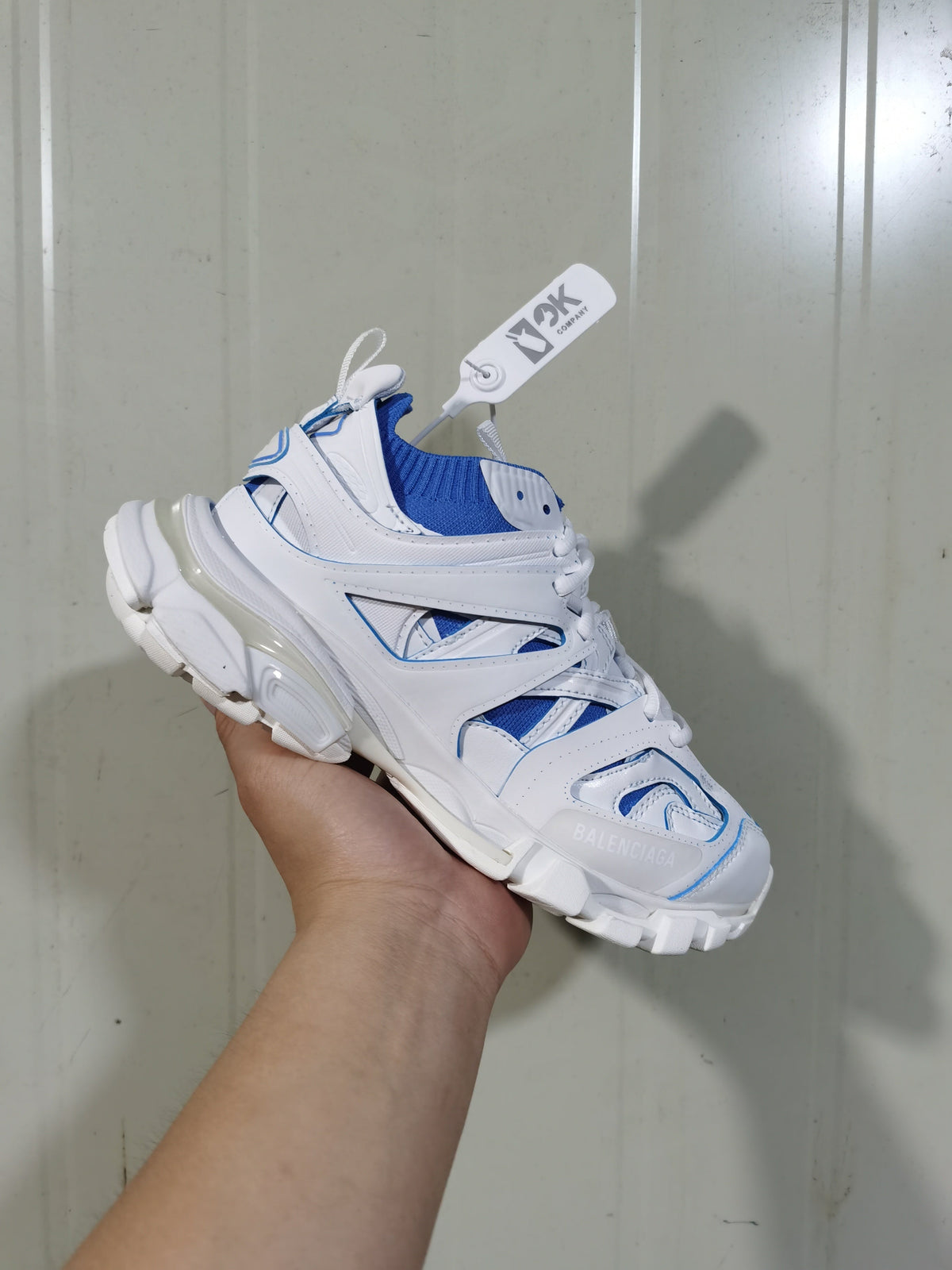 Balenciaga Track Sock Sneakers White Blue 9040