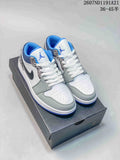 Jordan Air Jordan 1 Low White Grey Blue Elephant Print
