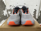 On Cloudtec Running Shoes Cement Gray and Orange