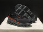 On Cloudmonster 1 Black Orange Running Sneakers