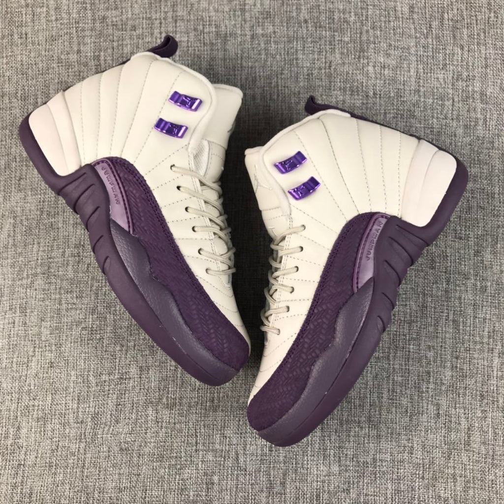 Jordan Air Jordan 12 White Purple Sneakers 510815-001