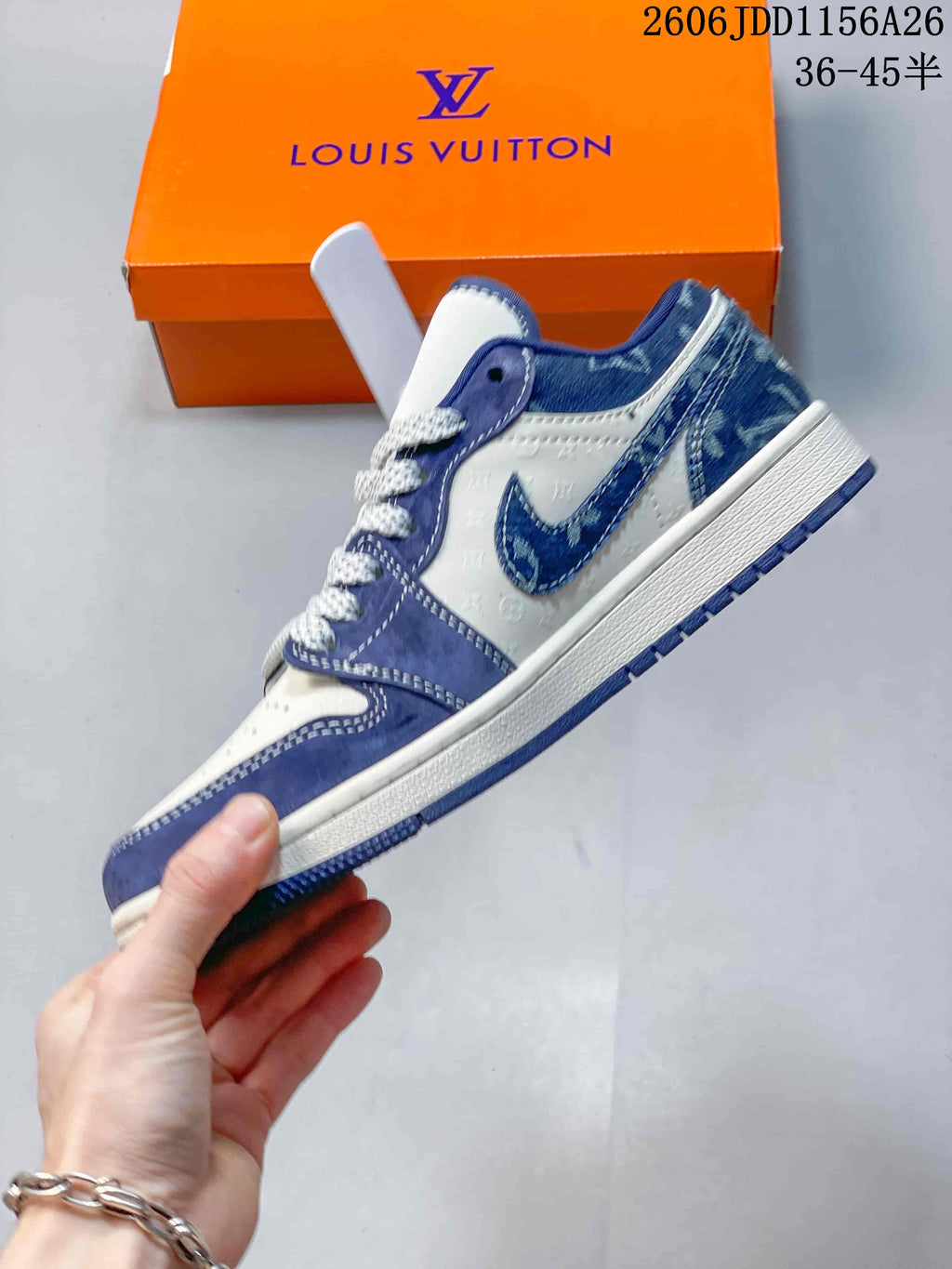 Jordan Fragment Travis Scott Low Sneakers Blue White 2606JDD1156A26