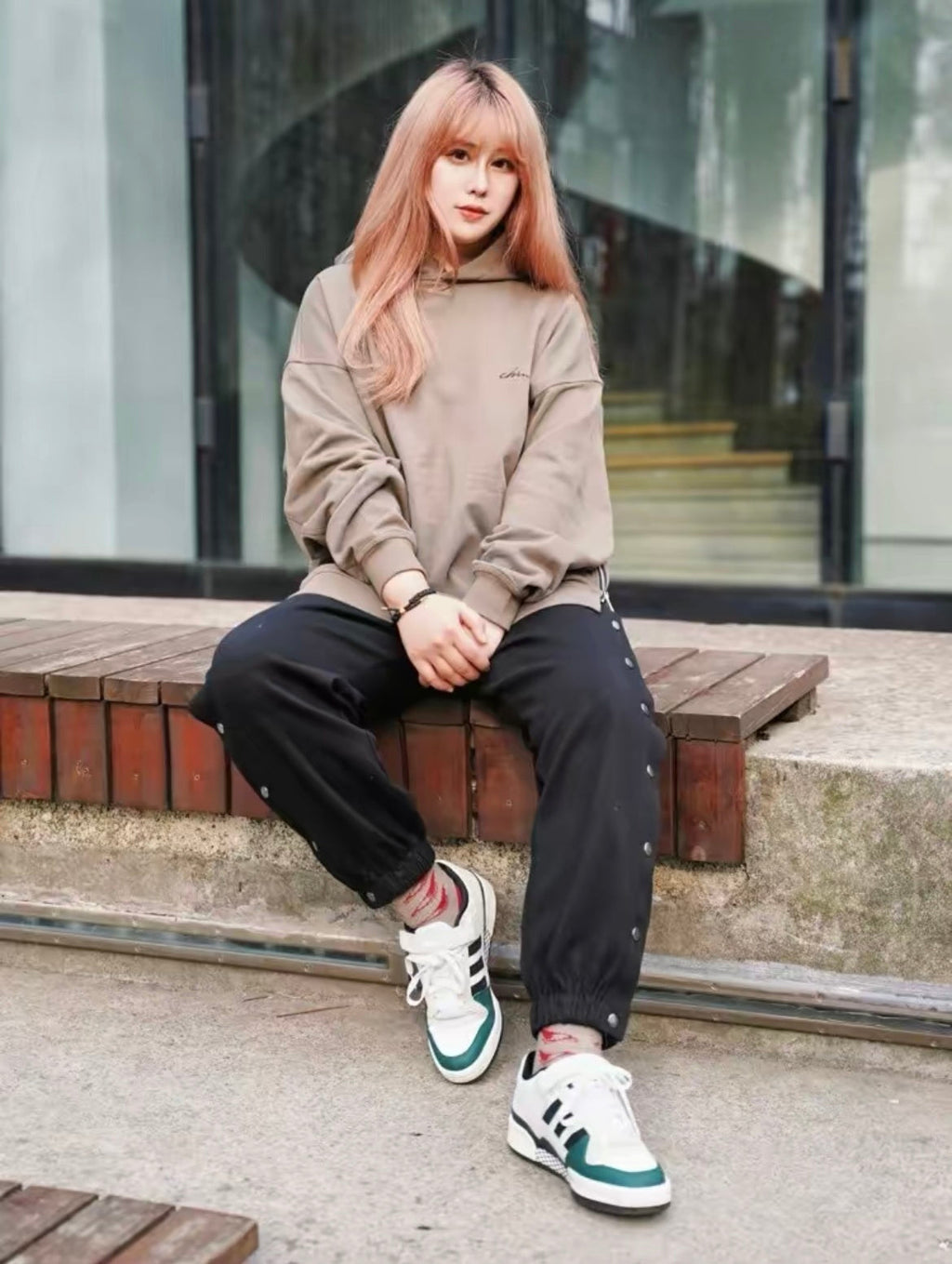 Adidas Originals Forum 84 Low Sneakers, Grey and Green, GY8203