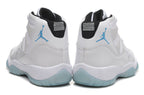 Jordan Air Jordan 11 Retro High-Top Sneakers in White and Blue