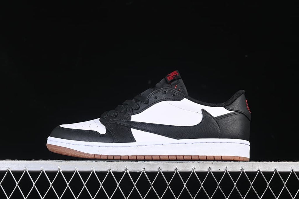 Travis Scott x Air Jordan 1 Low OG Black White Sneaker DM7866-201