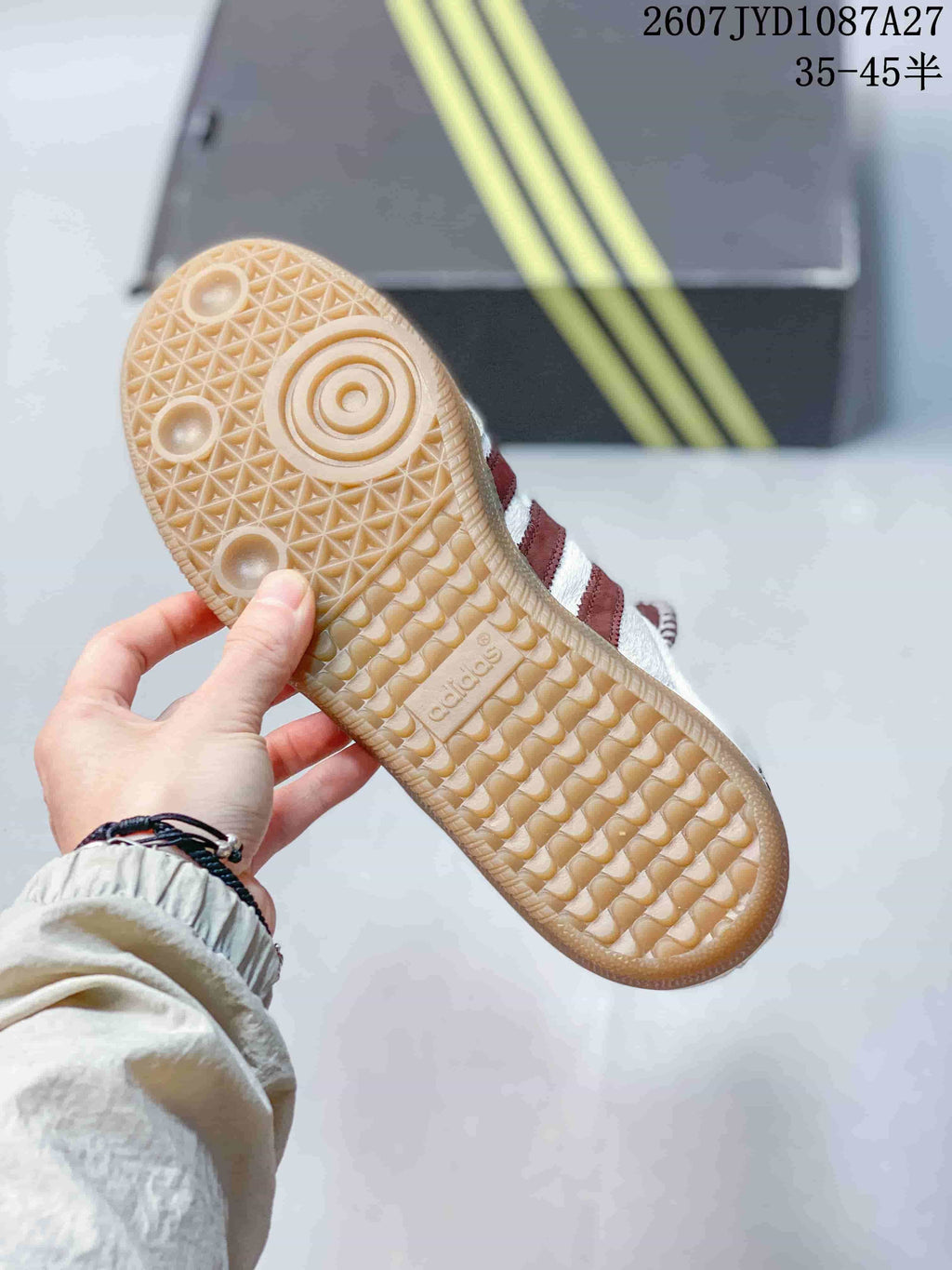 adidas Originals Samba ADV Sneakers Cream Burgundy