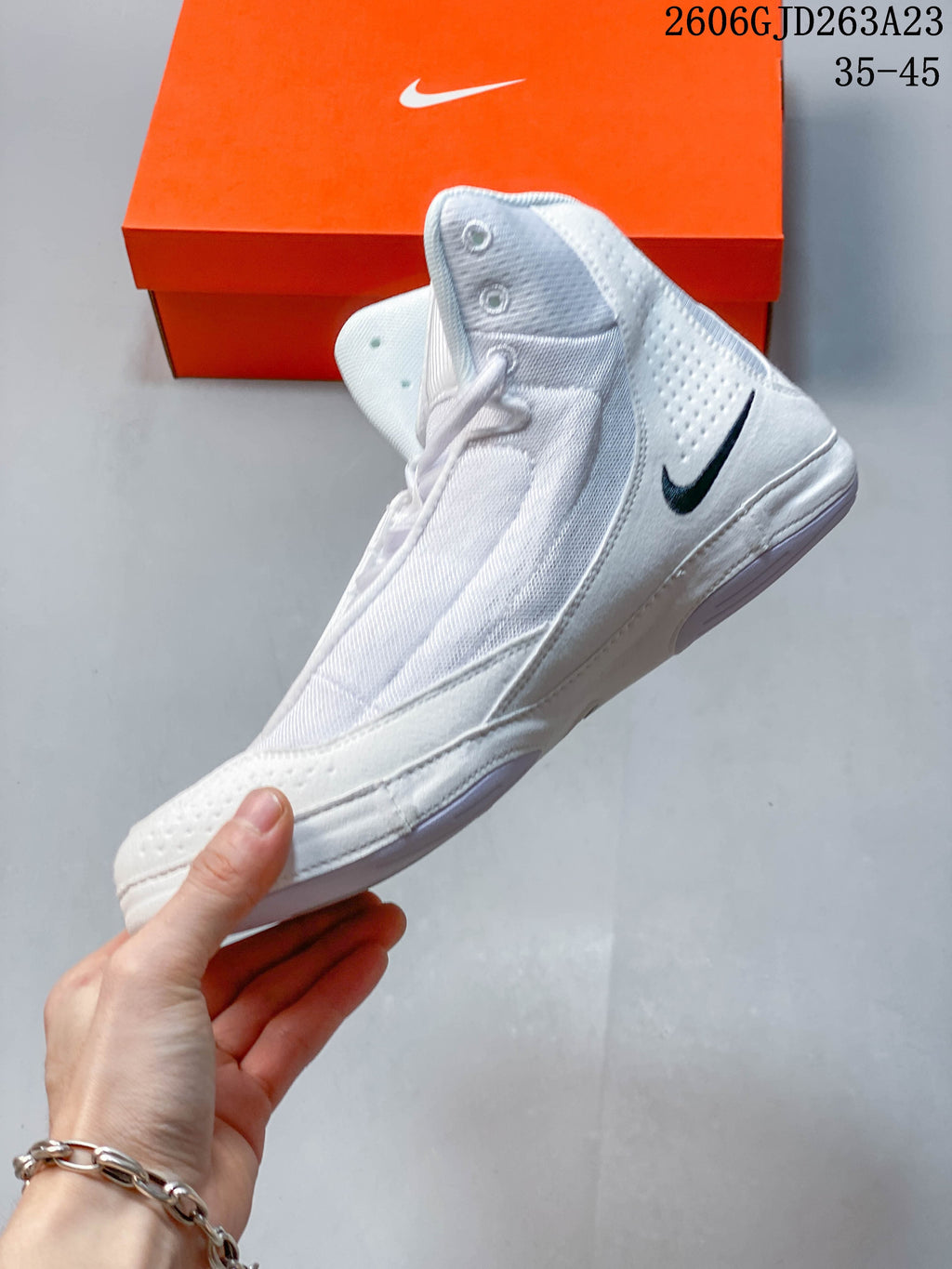 Nike Inflict 4 Wrestling Shoes White