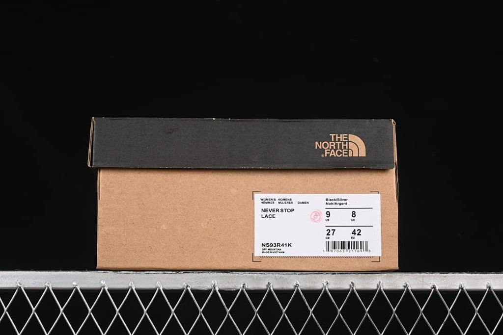 The North Face NS93R41K Black and Silver Trail Sneakers