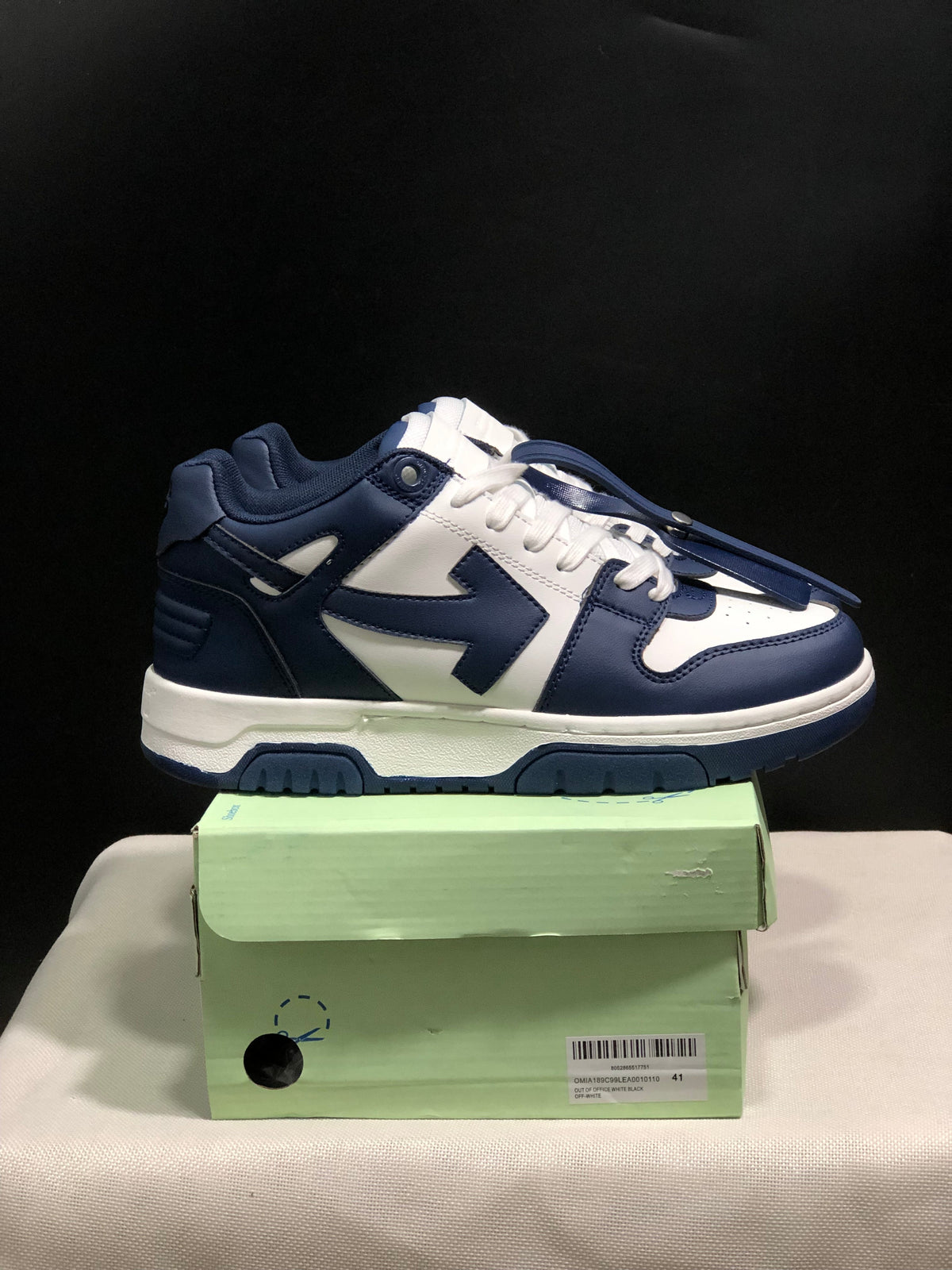 Off-White Out Of Office Low-Top Sneakers Navy White