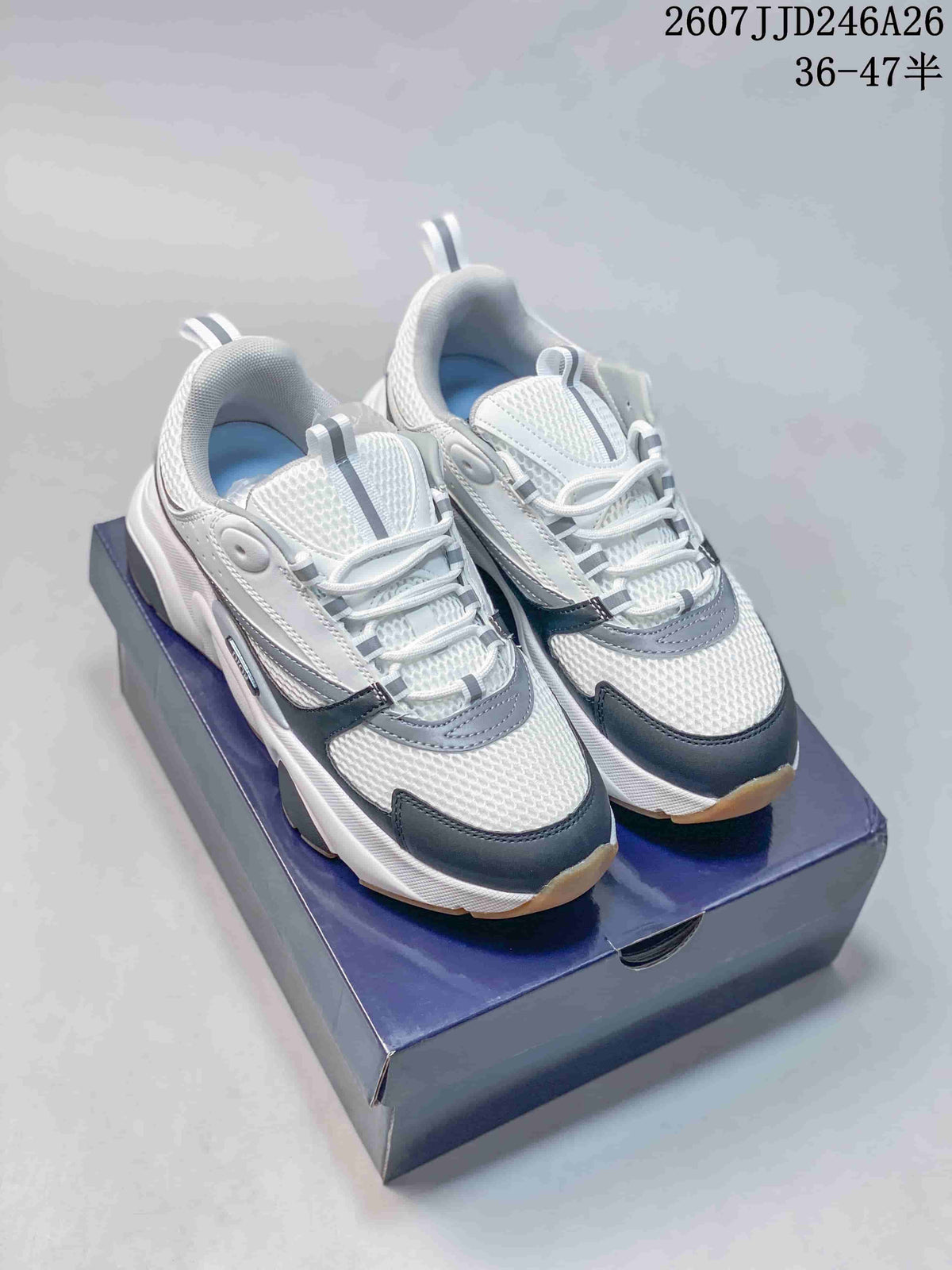 Dior JJD246A26 Low-Top Sneakers White Black Gray