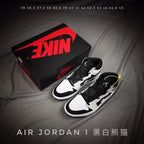 Air Jordan 1 High Black and White Sneakers