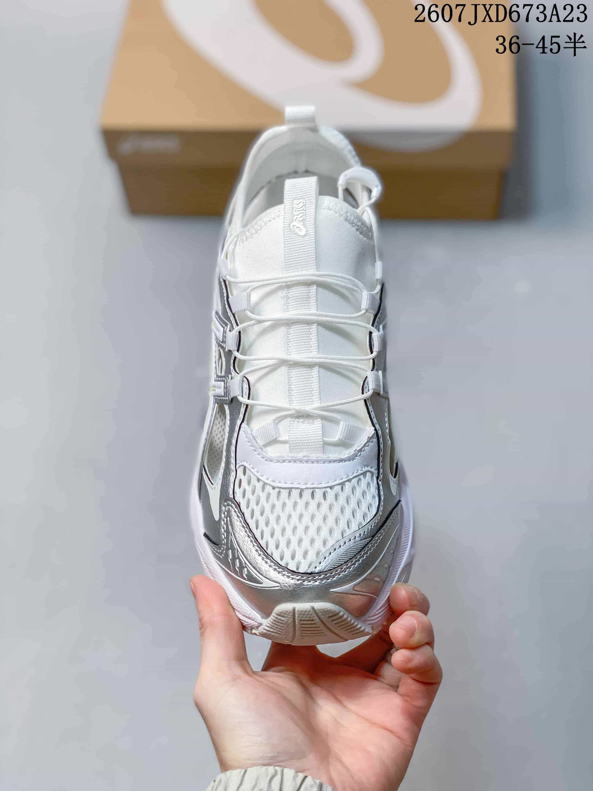 ASICS Gel-Kayano 14 White Silver Sneakers 2607JXD673A23