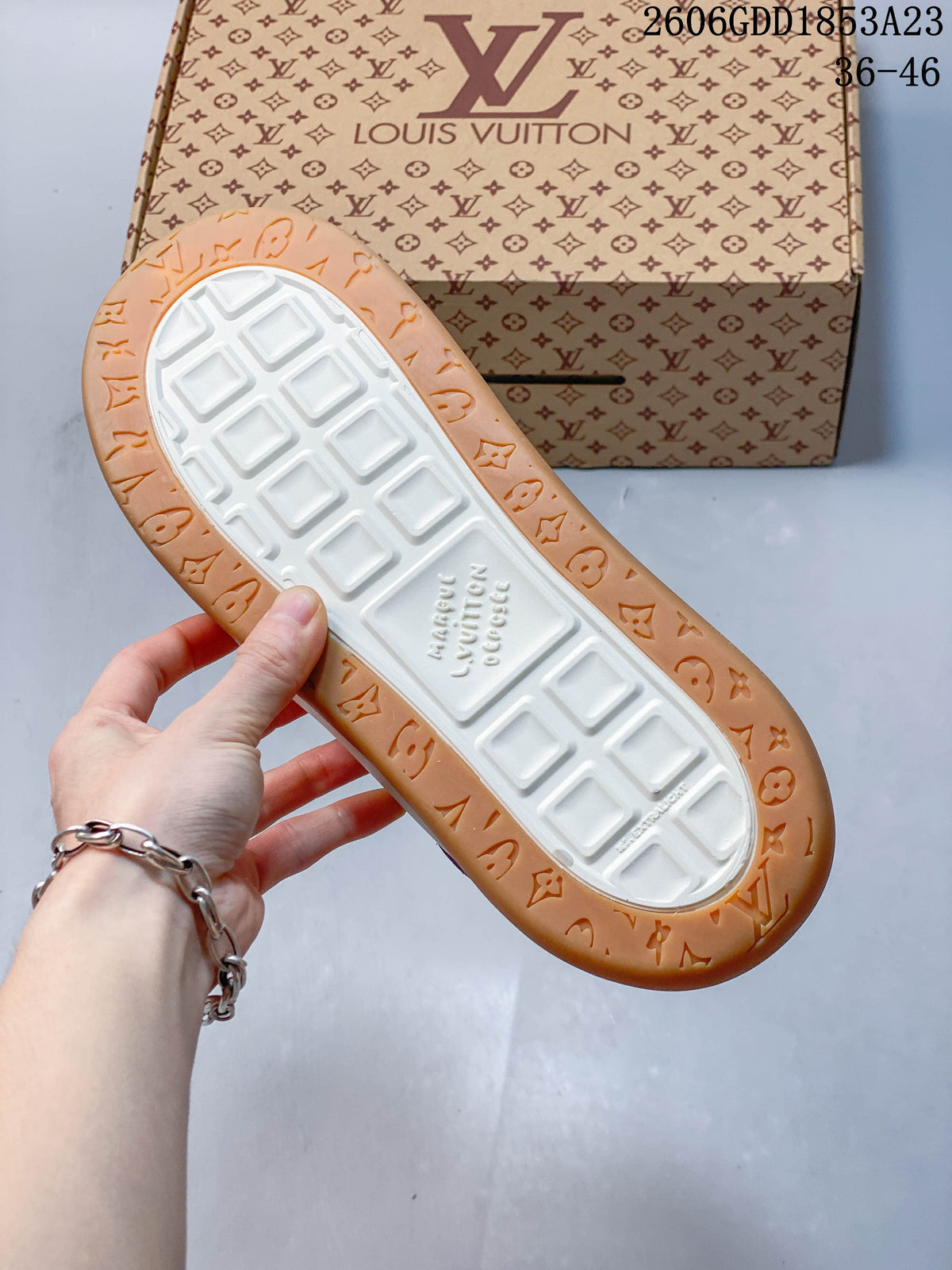 Louis Vuitton Tilted Low-Top Sneakers in Purple