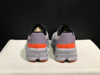 On Cloud X Sneakers in Cement Gray and Orange