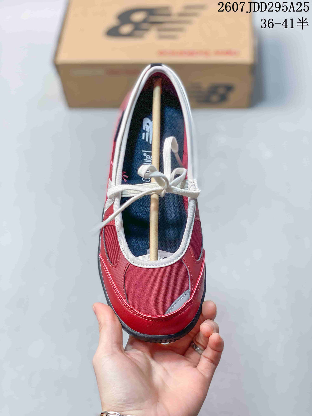 New Balance WD Series Women's Red Low-Profile Sneakers