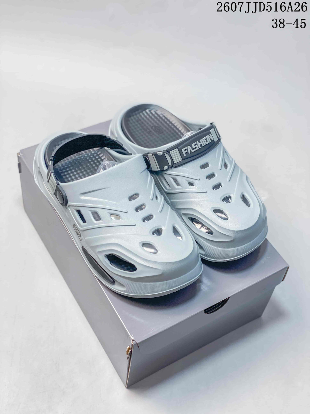 Fashion Platform Clog Sandals Light Gray 2607JJD516A26