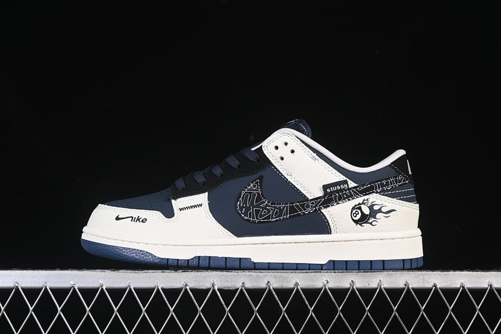 Nike SB Dunk Low Stüssy White Navy Sneakers